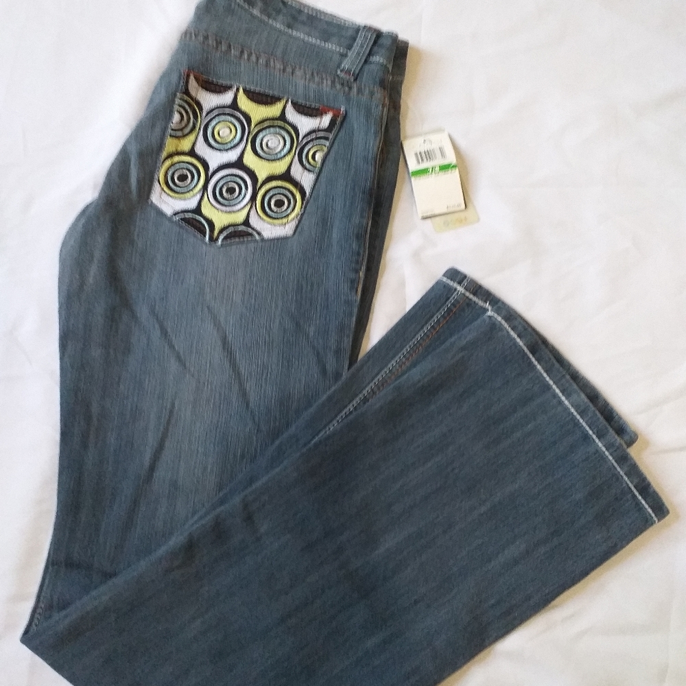 Coogi Embroidered Boho Juniors Jeans